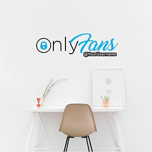 ONLY Fans Custom, Personalised, Vinyl Wall Art, Sticker, Transfer, Decal, Mural, Home Wall Art, 4 Sizes, Easy to Apply