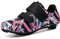 Youngtie Donne Scarpe Ciclismo da Strada Ragazze Impermeabile Traspirante Bicicletta Sportive all'aperto TPU Sole Compatibile con SPD Nero Rosa EU 38