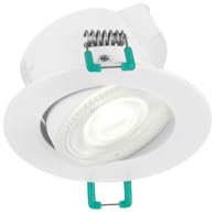 SYLVANIA LED Einbaustrahler | schwenkbar | IP44 | Deckenspot | Deckenstrahler | Warmweiß, Neutralweiß, Tageslichtweiß | perfekt für Wohnzimmer & Küche, Farbe:Neutralweiß