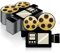 Honoson Papierservietten für Filmabende, Mottoparty-Dekorationen, Kino, Party-Servietten für Abendessen, Getränke, Geburtstagsparty, Dekorationen, Zubehör, 100 Stück