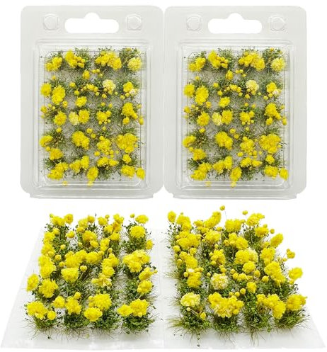Woohome Flower Grass Sandtischset Blume Modellbau Terrain Model Kit für Miniaturlandschaften, Flower Grass,Sandtisch Themenmodelle, Landschaftsmodell (Stil 2-2)
