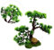 Beaupretty Fish Tank Decorations Bonsai Tree Pine Aquarium Artificial Bonsai Submersible Easy to Clean