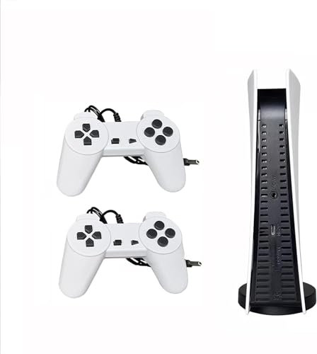 SQUADO Retro Spielekonsole Mini Klassisches Spielsystem mit 200 Spielen Konsole mit Dual Controller Retro USB Classic TV GS5 8 Bit