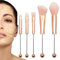 Make-up-Pinsel mit Metallgriff, Make-up-Pinsel mit Perlen | 5-teiliges Pinselset,Konturpinsel, Concealer-Pinsel, Foundation-Pinsel, Beauty-Geschenke für Frauen, Make-up-Set