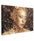 MuchoWow© Wandbilder Groß 120x80 cm XXL Schlafzimmer Home Deko Wohnung Bild Wohnzimmer Fotoleinwand Wand Bilder Leinwand Wall Decor Frau - Gold - Porträt - Kunst - Luxus