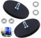 ZHIQIN Neodym Magnete Gummiert 2 Stück Ø 66mm Mit M6 Gewinde Neodym Magnete Mit Loch Schwarz Starke Gummiert Magnete Gummi Runde Magnete Starker Magnet Neodym Magnet Für Die Wand Büros Schule