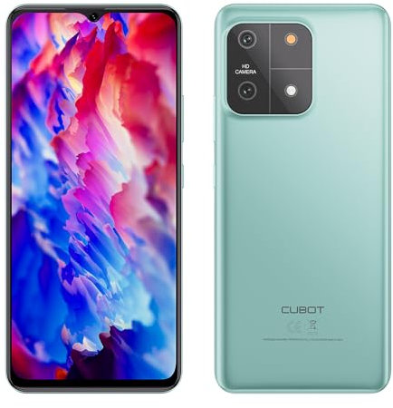 Cubot A1 – 6,5-Zoll-HD+-Smartphone, 4 GB und 128 GB, 13-MP-Kamera, 5100-mAh-Akku, Android 13, OctaCore-Prozessor, Grün