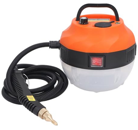 Limpiador a Vapor de Alta Temperatura, Limpiador a Vapor Portátil Estilo Bote, Aire Acondicionado, Cocina, Lámpara Negra, Herramienta de Limpieza de Azulejos de (Enchufe europeo