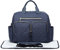 KONO Baby Wickeltasche Weekender Travel Windel Tote für Mama und Papa Convertible Messenger mit isolierten Taschen (große Tasche mit Wickelauflage Marineblau)