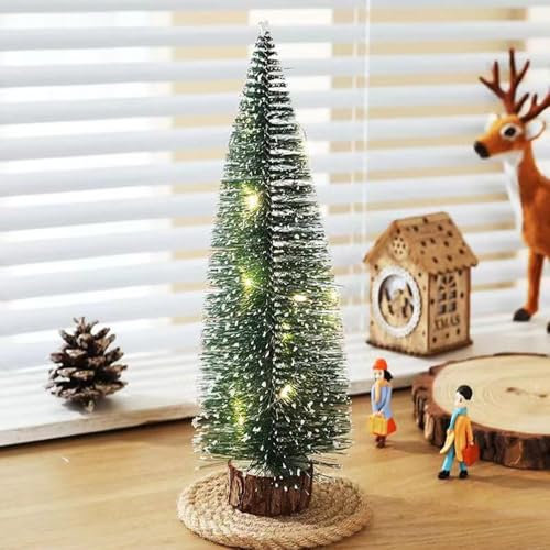Artificial Mini Christmas Trees - 35cm Tabletop Trees for Holiday Party Decor