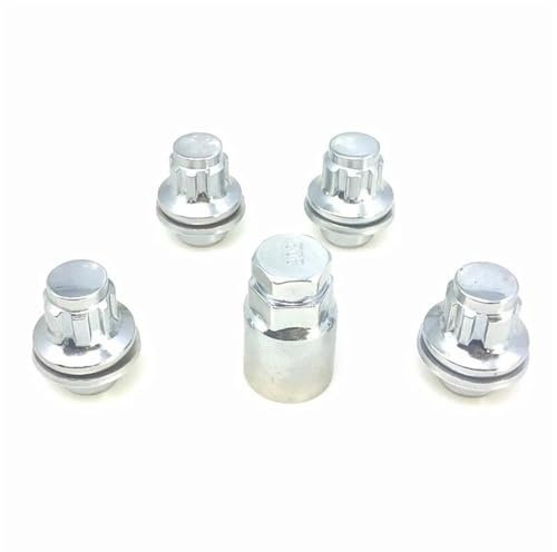 PUNICS Kompatibel Mit Jaguar Für F-Type Für S-pyte Für X-pyte CF1 XE X760 XF CC9 XF X260 XJ M12 X 1,5 Radmuttern, 4 Stück, 1 Set Radnabenmuttern