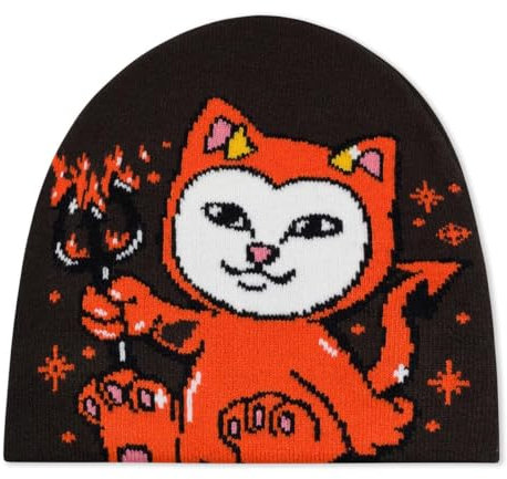 RIPNDIP Scary Cute Beanie - Charcoal, Dunkelgrau, Einheitsgröße