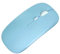 Mouse Bluetooth senza fili ricaricabile-silenzioso, ergonomico, per iPad, computer, laptop, tablet, telefono, ufficio e giochi (Blu cielo)