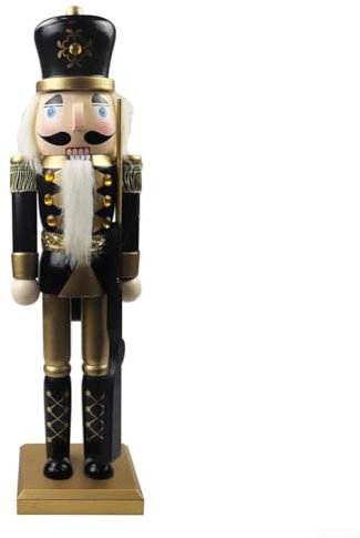 VRTYVEYBB Nostalgic Black Gold Nutcracker Ornament to Enrich Your Christmas and Festive Ambiance (E)