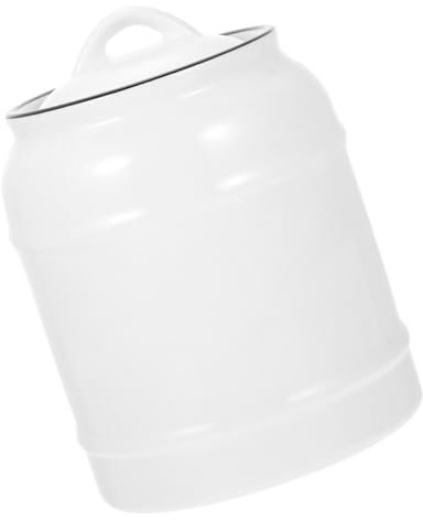 MAGICLULU 2St Luftdichtes Glas aus Keramik Weithals-Einmachgläser mit Kugel Einmachglasdeckel lagercontainer Gläser für die Küchentheke Bonbonglas für den Schreibtisch Weiß