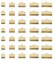 PATIKIL 6mm/8mm/10mm/13mm/16mm Ribbon Ends Crimp Clamp 150pcs Pinch Crimp End Bracelet Bookmark Cord Ends Fasteners Clasp for Leather DIY Craft Jewelry Making Deep Gold