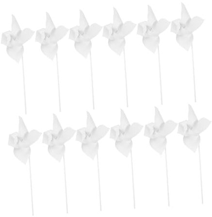 Kisangel 12 Pièces Peinture de Moulin à Vent Kits de Bricolage de moulins à Vent pour Enfants moulins à Vent Jouets de moulins à Vent moulinets Blancs Vierges Carte Blanche de 400g