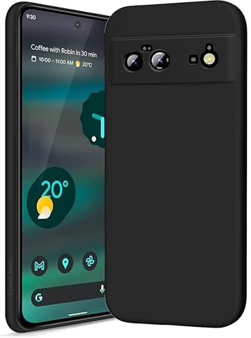 For Google Pixel 6 Case, Ultra Thin Slim Soft Flexible TPU Matt Finish Protective Phone Cover Case for Google Pixel 6 Black