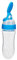 Biberon en Silicone de 90ml avec Cuillère, Aliments Frais, Céréales à Presser, Accessoires Professionnels Bleus à Utiliser (BLUE)