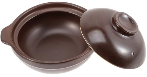 ABOOFAN Cazuela De Para Estofado Olla De Barro Tapa Para Cocinar Fideos De Arroz Utensilio De Cocina Para Uso Casa y Restaurantes