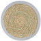 AMBITION Rundes Platzdeckchen Boho Natural 40 cm Teller Untersetzer aus Seegras Baumwollseil runde Tischmatte Deko Matte