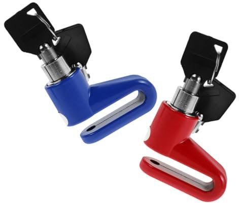 HEALEEP Bremsscheibensperre Marine-Entlüftungsöffnungen automatischer Gürtel Abdeckband Scheibenschloss Mountainbike Schloss Universelles -Bremsschloss Roller-Bremsschloss Plastik