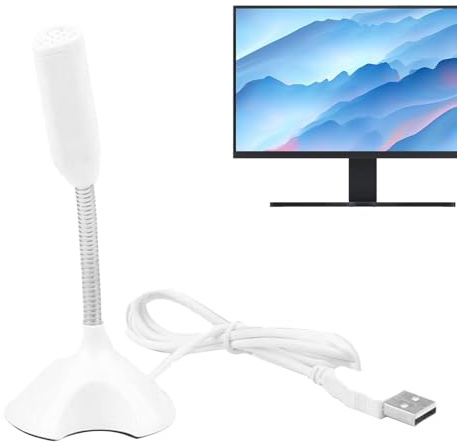 Micrófono de Condensador USB genérico - Plug & Play Micrófono con | reducción de ruido | para grabación de audio, streaming, juego y karaoke, escritorio para PC y aplicaciones