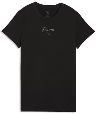 PUMA Damen Essentials Script T-Shirt XS, Black