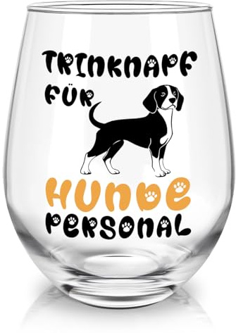 Joymaking Weinglas Hundemama Geschenk, Geschenk Hundebesitzer Frau, Geschenke für Hundeliebhaber Weihnachten Geburtstag 520ml