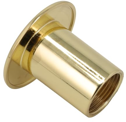 Supplying Demand CVR-BVL-2PBR Fireplace Fire Pit | Log Lighter Ball Valve Cover Plate-Polished Brass Plated