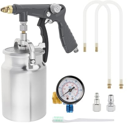 Sableuse Pneumatique, Kit De Pistolet De Protection Pour Dessous De Caisse De Voiture, Avec Godet En Aluminium De 1000ml Et à 360°, Pour Revêtement De Châssis De Camion, Sous-Couche Caoutchoutée