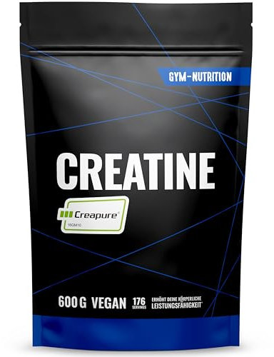Creapure® Creatine Monohydrat Pulver 600g - Ultra Reines Kreatin Monohydrat - Optimal Hochdosiert - Creatin Monohydrat - Creatin Pulver Monohydrate - 100% Vegan in Deutschland abgefüllt