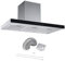Cookology Designer Box Cooker Hood, Touch Control T Shaped Kitchen Extractor Fan & Ducting Kit (90cm, Stainless Steel)
