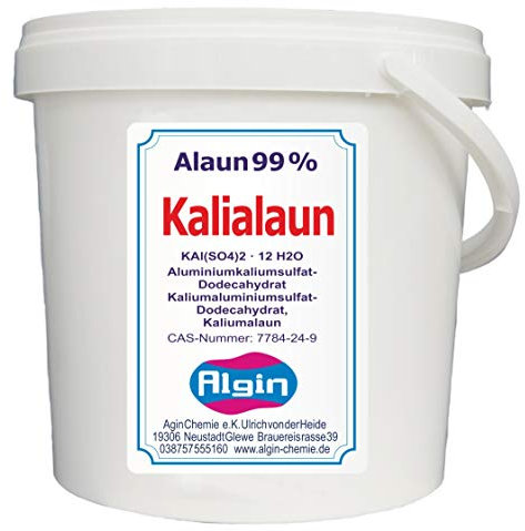 Kalialaun 5 kg de sulfato de potasio de aluminio dodecahidrato cubo de sal de baño de pies descongelado ventanas congeladas