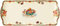 Seltmann 001.756790 Marie-Luise Kuchenplatte, Eckig, 34.5cm x 15cm, Weihnachtsnostalgie