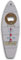 Zippel Maritimer Flaschenöffner Kapselheber Surfbrett Leuchtturm 20 cm MDF, Metall