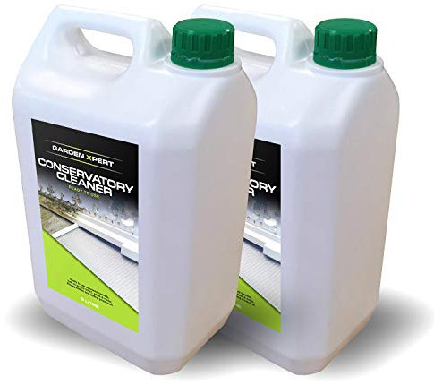 Garden Xpert Conservatory Cleaner | 5 Litre (2 Pack) | Ready To Use | Suitable for all Conservatories | Cleans UPVC, Glass & Metal | Lasting Protection | Biodegradable | Pet Friendly Once Dry