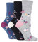 Gentle Grip - 6 Pairs of Cotton Rich Everday Ladies Non Elastic Socks | Soft Top (4-8, SOLRH216)