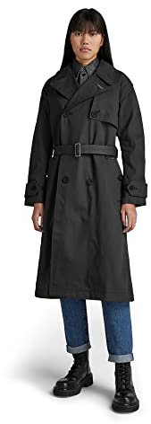 G-STAR RAW Damen High Trenchcoat, Blau (raw denim D22012-D189-001), S