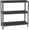 Simon Rack Estanteria Metalica 900x1100x300 mm, 3 Alturas, Bandeja Metal, 90 kg de Punto Flexión, Estanteria Almacenaje, Antracita - Comfort