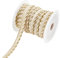 AHANDMAKER 25 Yards Paspelband Mit Kederschnur, 3/8,(5) cm Maxi-Paspel-Schrägband, Lippenkordel-Besatz Mit Goldenem Rand Für Gurtband, Kleidungsstück, Nähen, Trimmen, Polsterzubehör