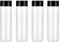 JINJIASUYISU 4 PCS Plastic Juice Bottles Containers Clear PET Plastic Juice Bottles Reusable Water Bottles with Caps for Juicing Smoothie Milk Drinking,400ml