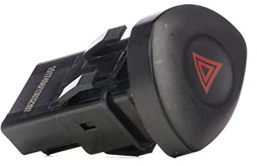 Interrupteur Bouton de Warning Feux de Détresse compatible pour Renault Clio 2 Phase 2 OEM 8200442723