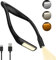 FAYIBUY Luz de Lectura Cuello Lampara Libro de Lectura Recargable, Linterna Cuello Flexible Brillo Ajustable y 3 Colores Modos Protección Ocular Luz Cuello Lectura para Leer, Reparar, Tejer y Coser