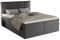 Boxspringbett Keja Kontinental 7 3 Größen Inkl. Lattenrost XXL Bettkasten Dunkelgrau 140cm X 200cm Bonell Matraze und Toper 4cm