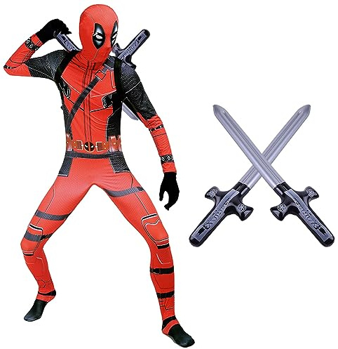 Raveparty Party Kostüm Kinder Erwachsene, Cosplay Kostüm, Halloween Kostüm Kinder, Karneval Kostüm Kinder, Geburtstag Kostüm, Kinder Geburtstag Kostüm, Jumpsuit Super Kostüm