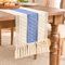 Aisybaklyn Tischläufer Hellblau 180cm Lang Tischdeko Outdoor Rustikale Boho Table Runner Rustikale Boho Tisch Läufer Hohle Mesh Tischlaufer für Urlaub Party Hochzeit Küche Tischdeko, 30x180cm