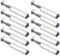 Mooche 10 Stück 11,8cm Magnetische Drucköffnungs-Verschlüsse, SUS304 Edelstahl Federklappen-Druckverschluss, Klebeversion zum Öffnen von Türen