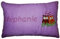 Momelie Lila Schmusekissen * Kuschelkissen * Eulen * mit Namen Bestickt * 25 x 40 cm * SK-li_0051