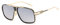 kimorn Sonnenbrille für Herren Retro Goggle Metallrahmen Classic Eyewear AE0336 (Gold&Silber, 62)